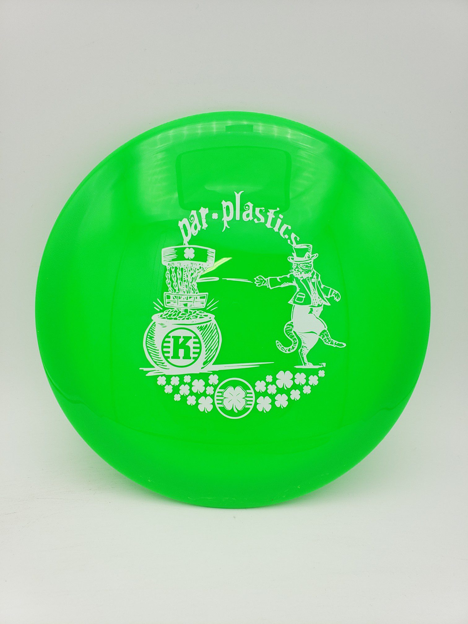 Kastaplast K1 Soft Falk Saint Patrick's Day 2023 disc golf disc front view