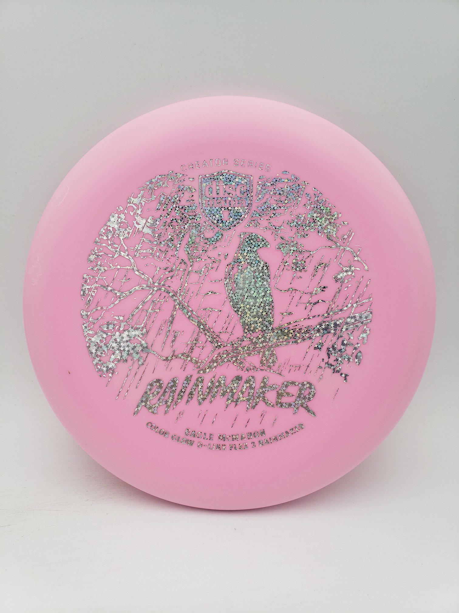 Discmania Eagle McMahon Creator Series Color Glow D-Line Rainmaker Flex 32023 disc golf disc detail view