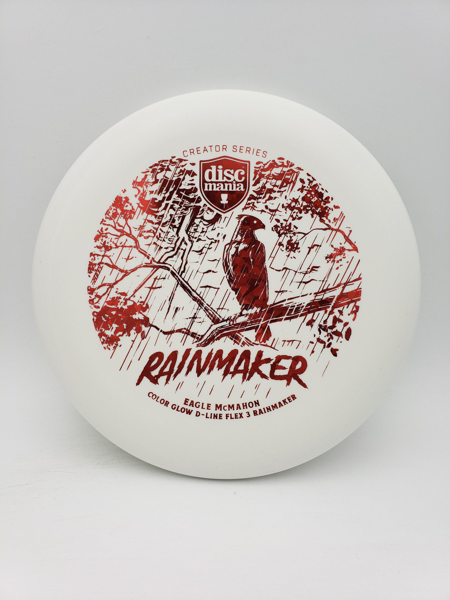 Discmania Eagle McMahon Creator Series Color Glow D-Line Rainmaker Flex 32023 disc golf disc top view