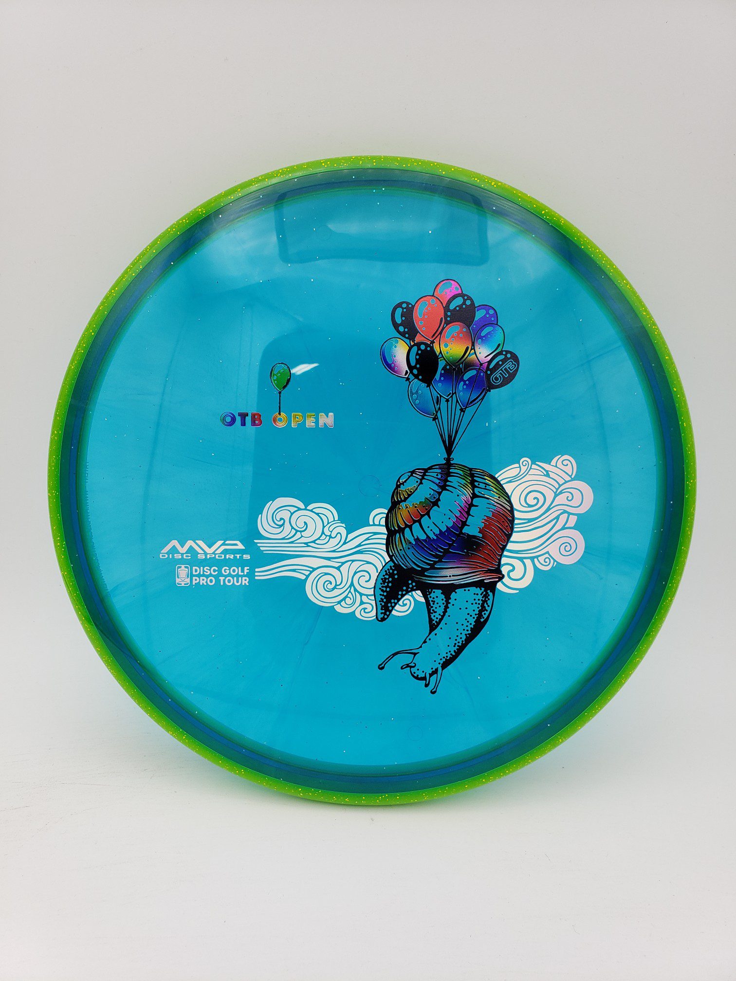 Axiom OTB Open 2023 Prism Proton Soft Envy disc golf disc front view