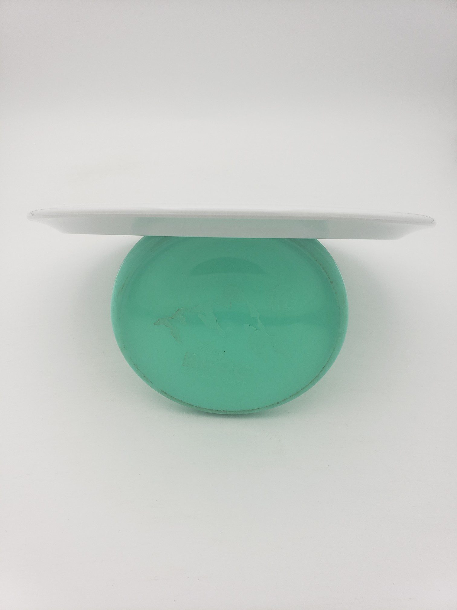 Lft Discs Xenon Alpha-solid white disc golf disc back view