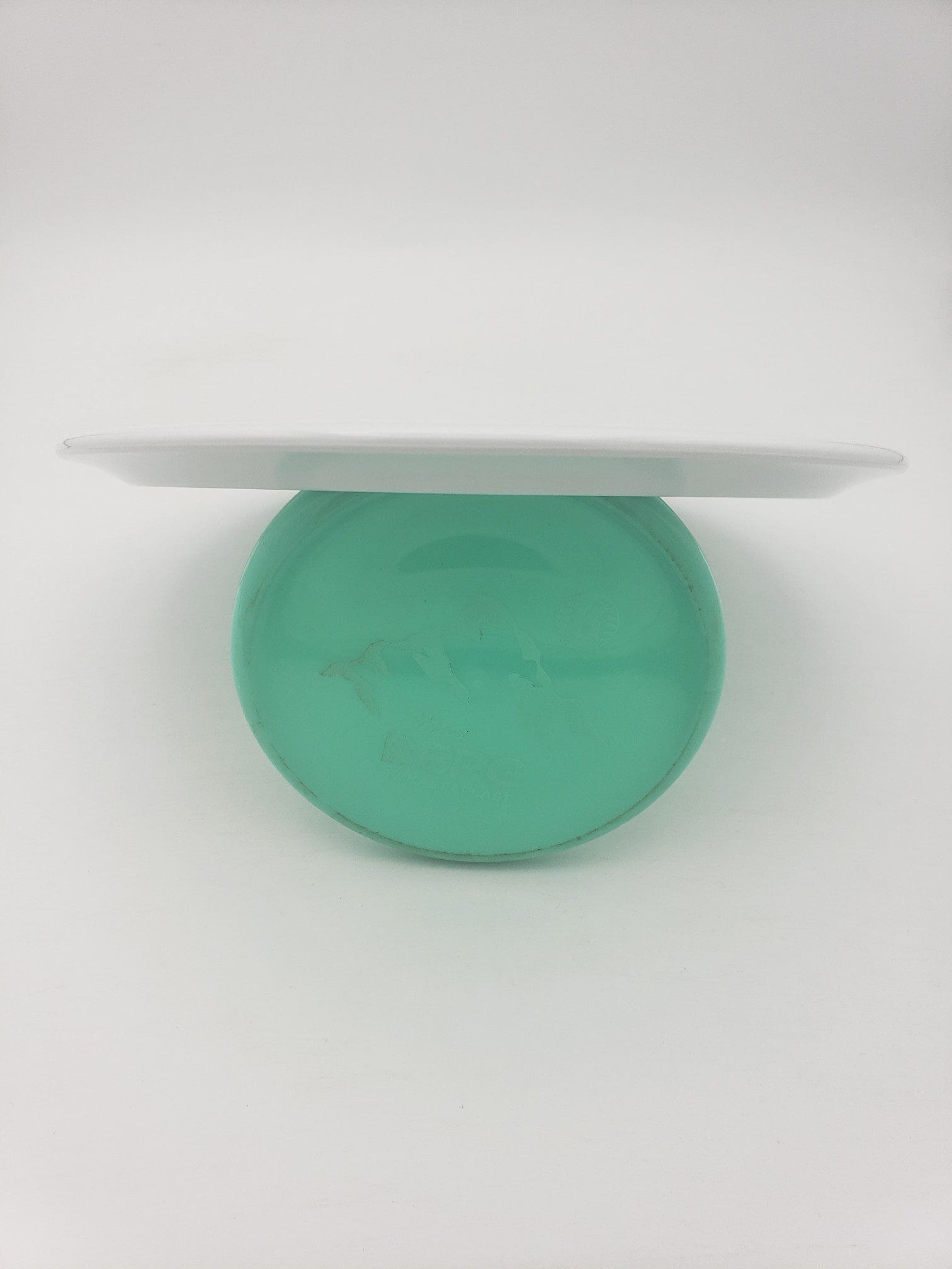 Lft Discs Xenon Alpha-solid white disc golf disc back view