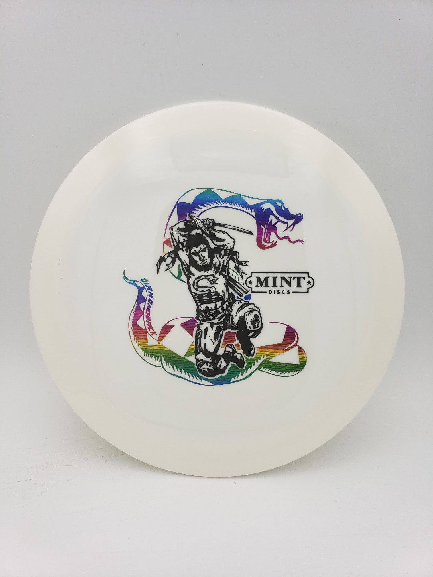 Mint Discs Apex Diamondback Super Hero stamp first run disc golf disc front view