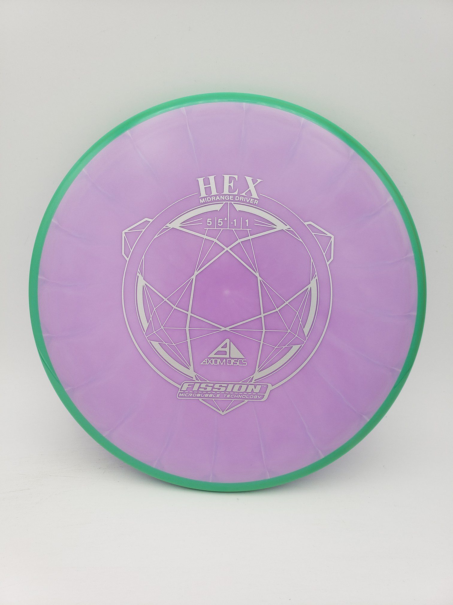 Axiom Fission Hex disc golf disc front view