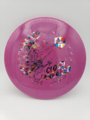 Discmania April Jewels Lux Vapor Link Cloud Breaker stamp disc golf disc front view