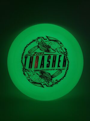 Discraft Ledgestone 2023 Z Glo Thrasher disc golf disc side view