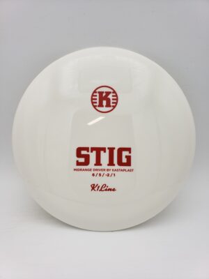 Kastaplast K1 Stig white disc golf disc front view