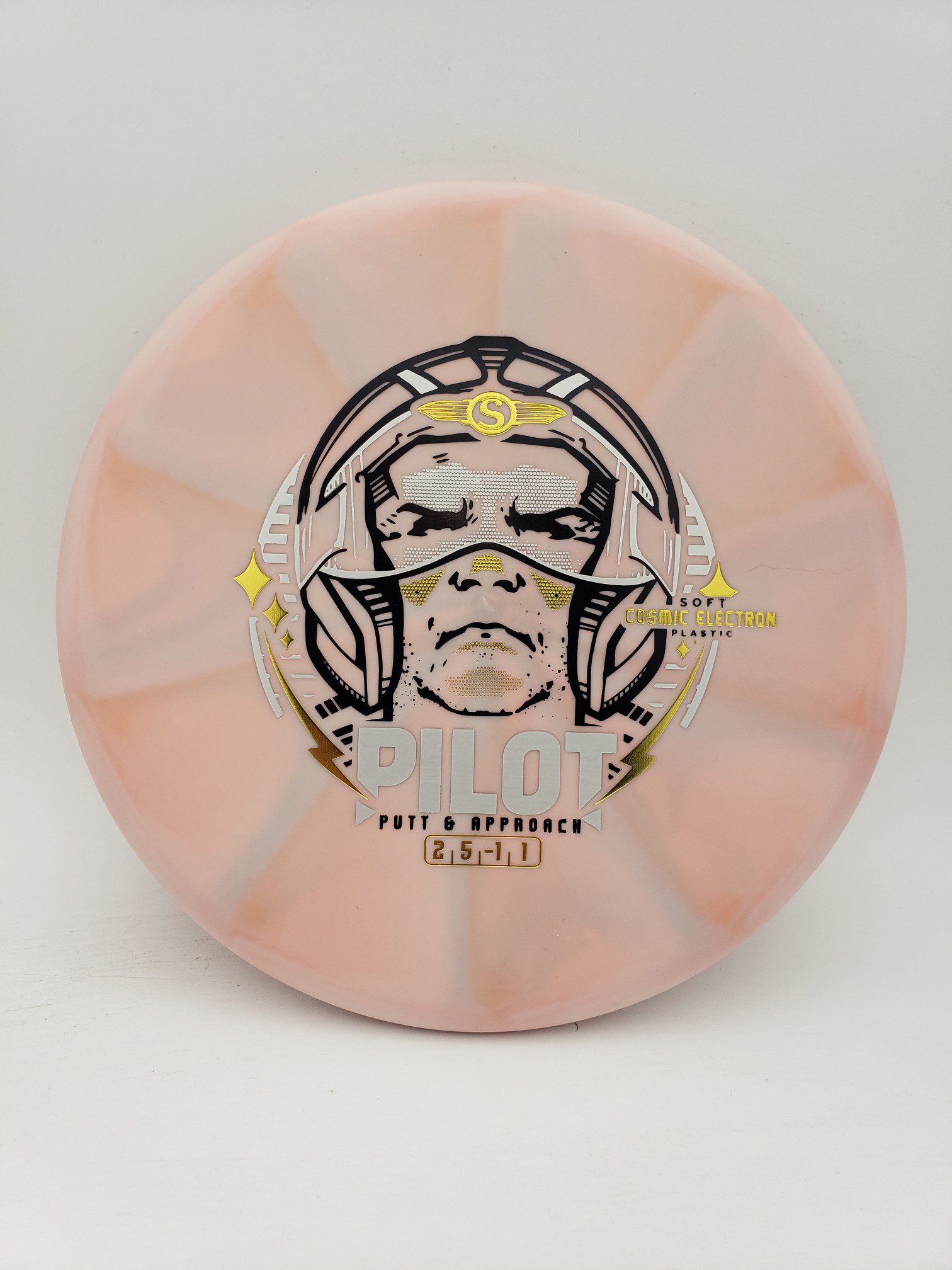 Streamline Cosmic Electron Soft Pilot disc golf disc front view
