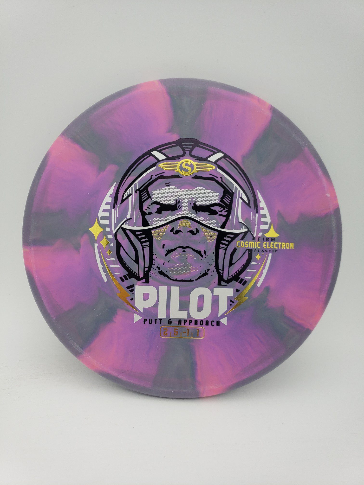 Streamline Cosmic Electron Firm Pilot disc golf disc front view