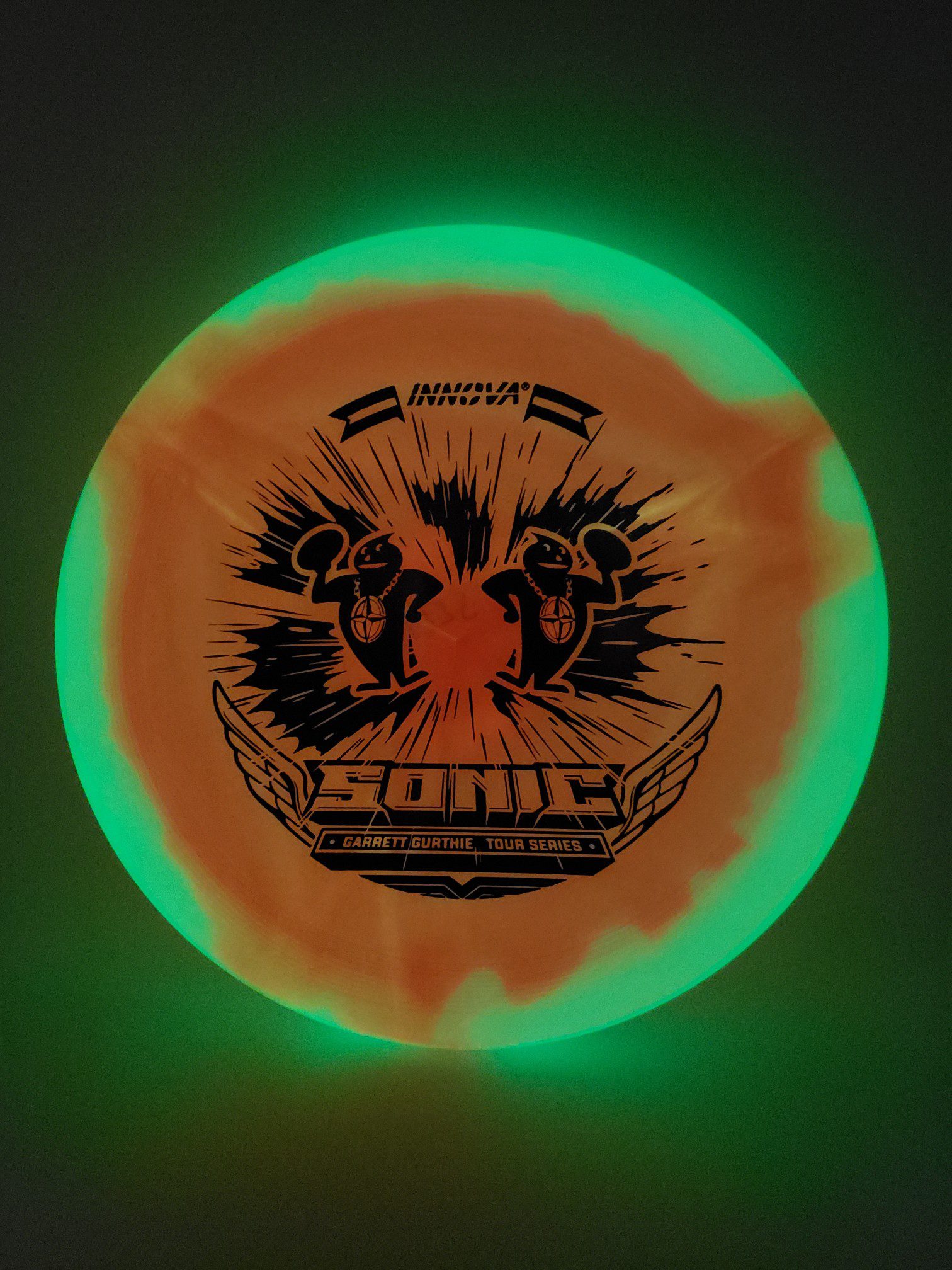 Innova Glow Halo Champion Sonic Garrett Gurthie 2023 tour series disc golf disc front view