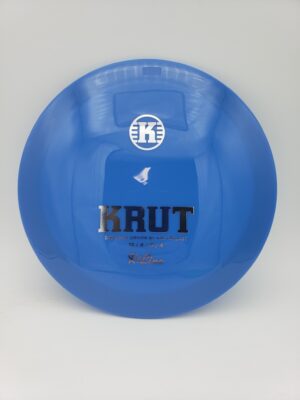 Kastaplast K1 Krut blue disc golf disc front view