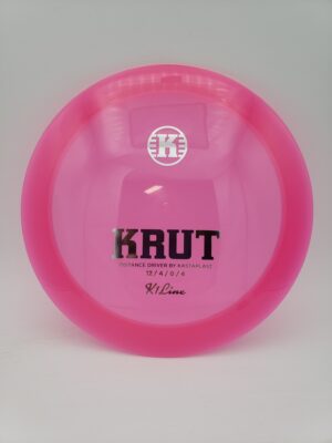 Kastaplast K1 Krut pink disc golf disc front view