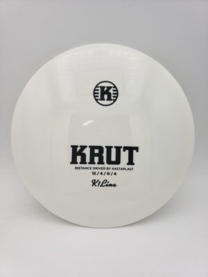 Kastaplast K1 Krut white disc golf disc front view