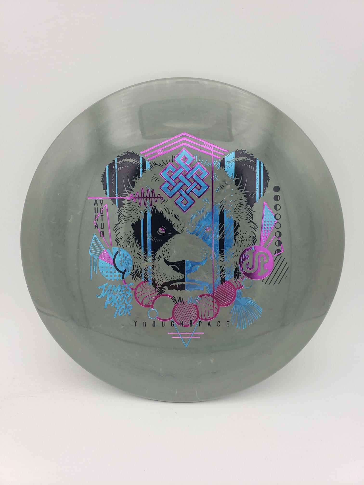 TSA James Proctor signature Aura Votum disc golf disc front view