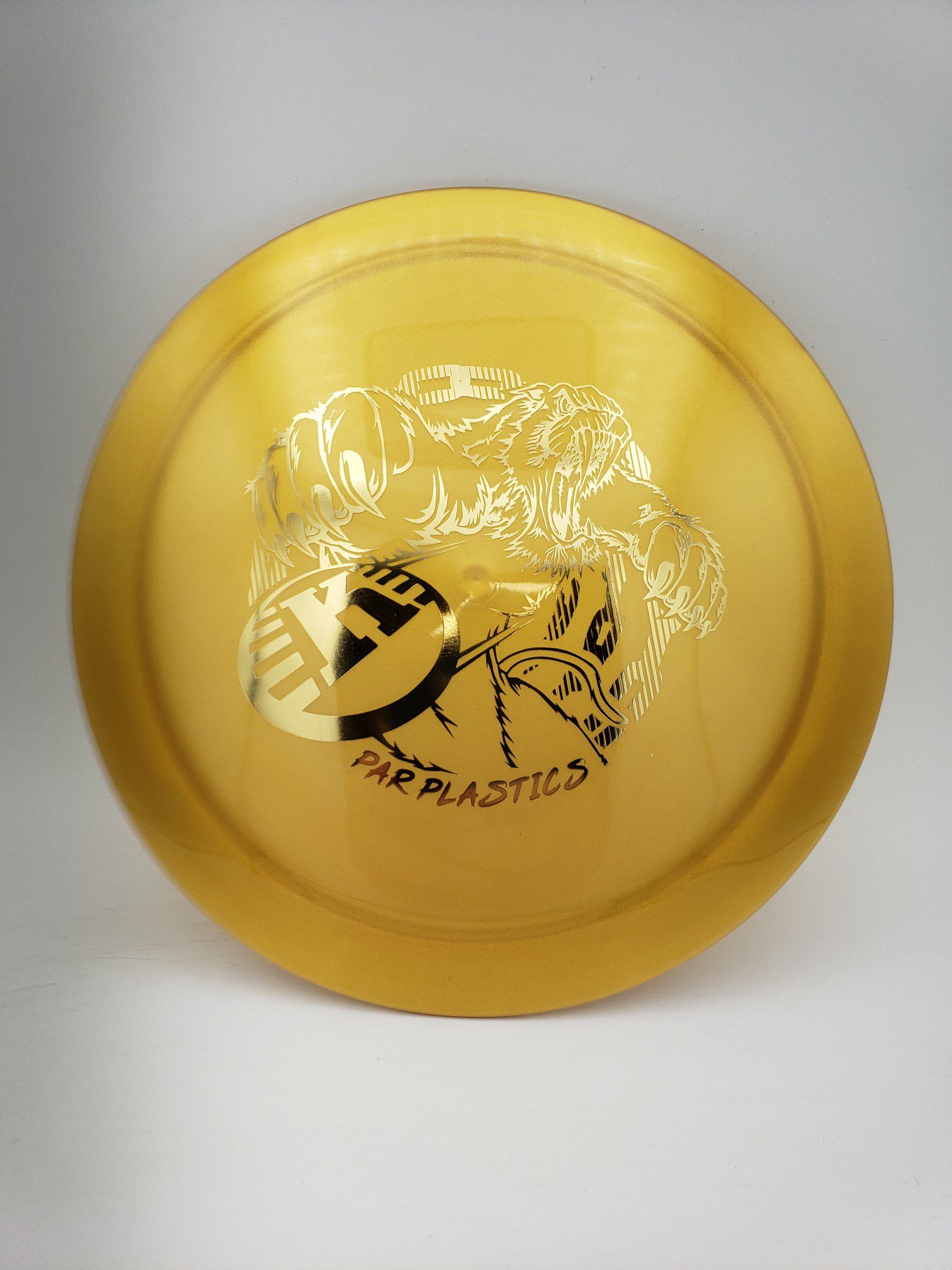 Kastaplast GOLD Shimmer K1 Guld Saber-K disc golf disc front view