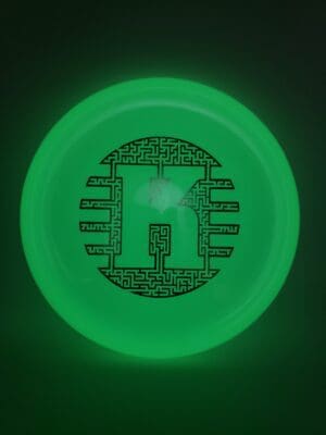 Kastaplast K1 Glow Berg K-Maze-ing disc golf disc front view