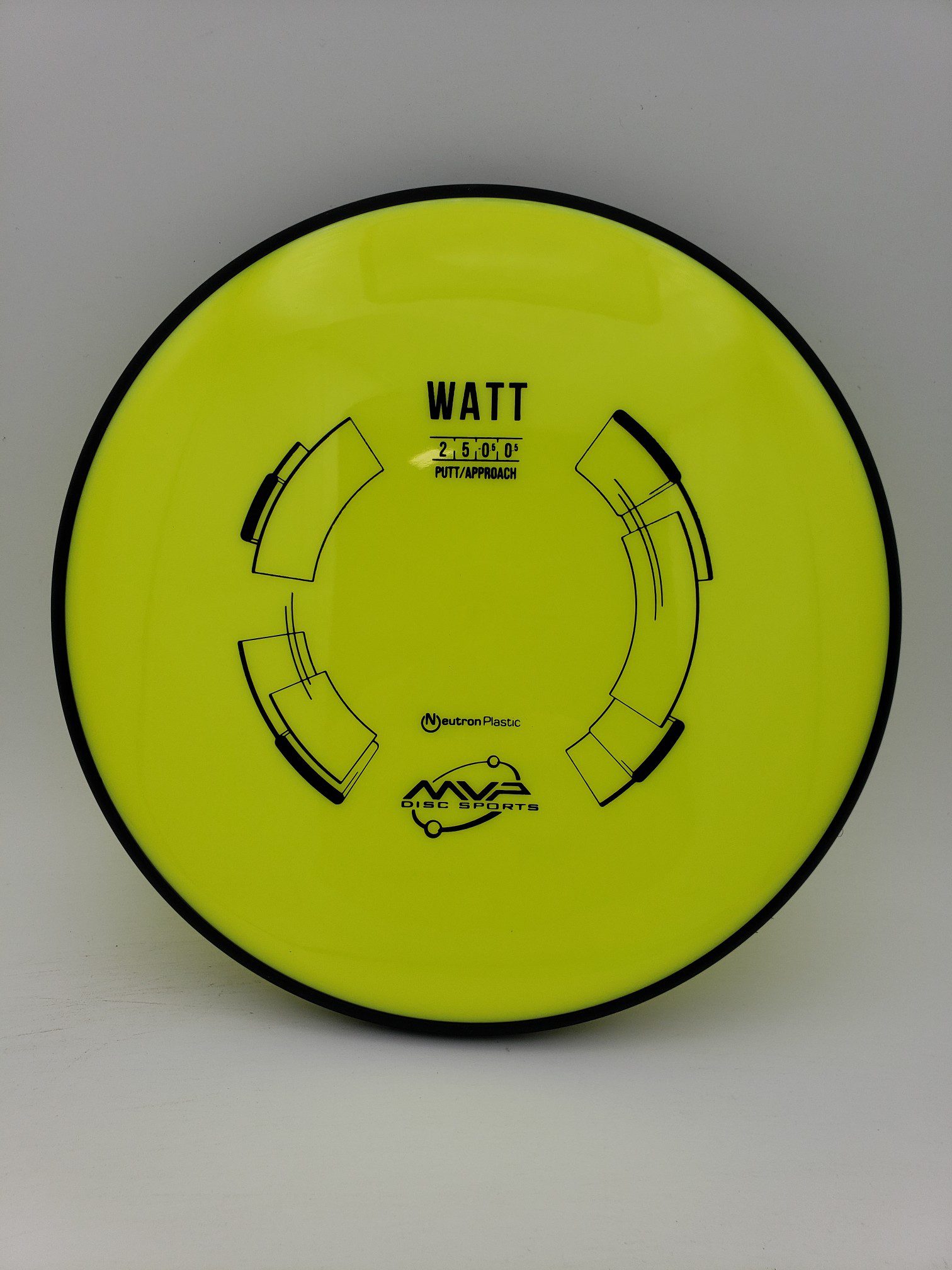 MVP Neutron Watt disc golf disc front view