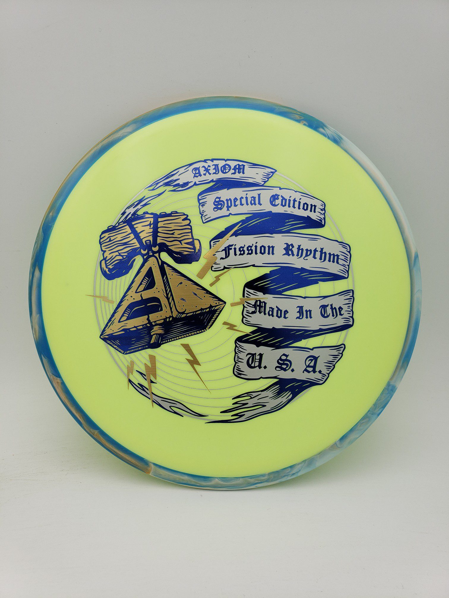 Axiom Fission Rhythm SE disc golf disc front view