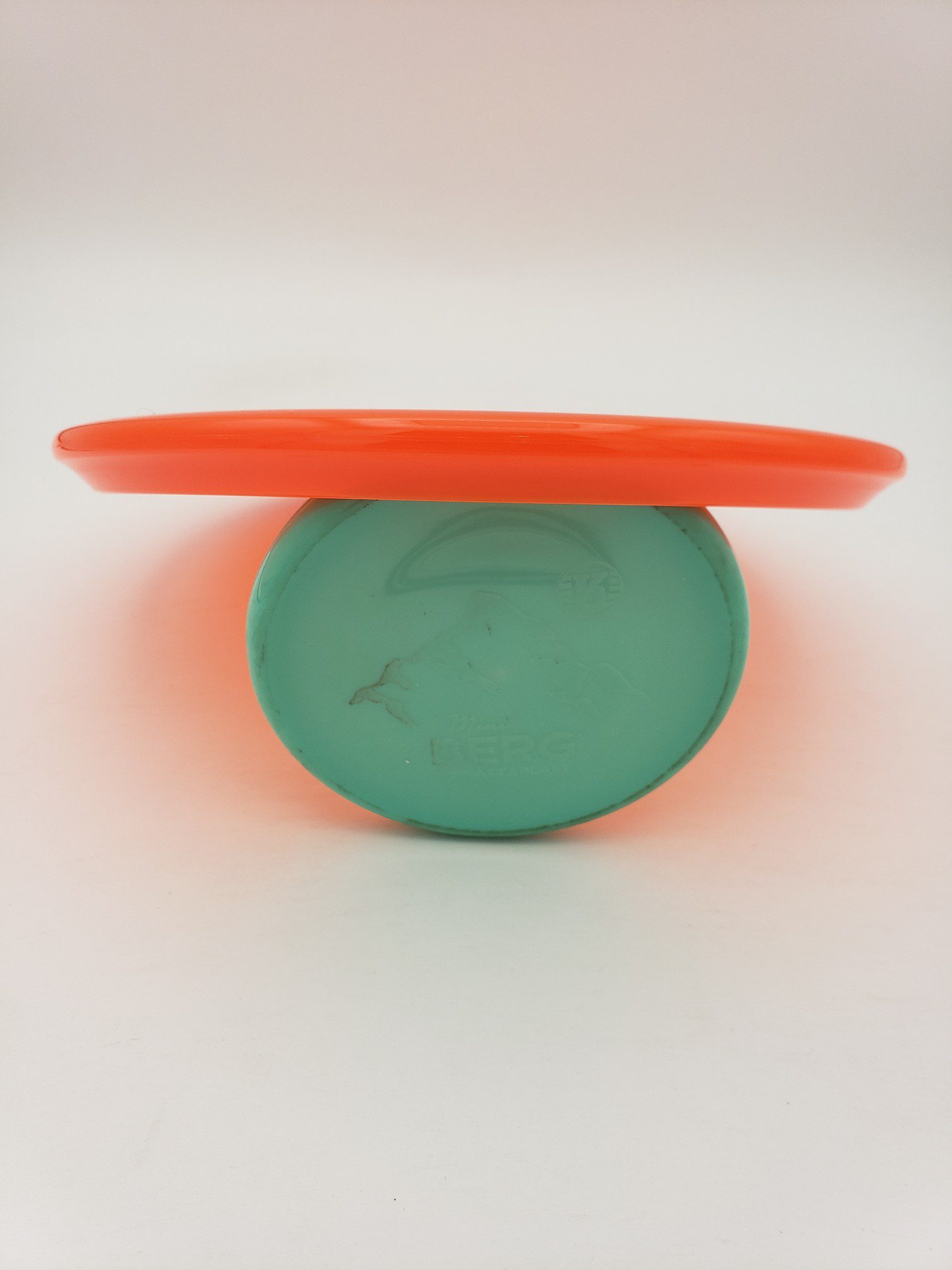 Kastaplast K1 Soft Jrn orange disc golf disc back view