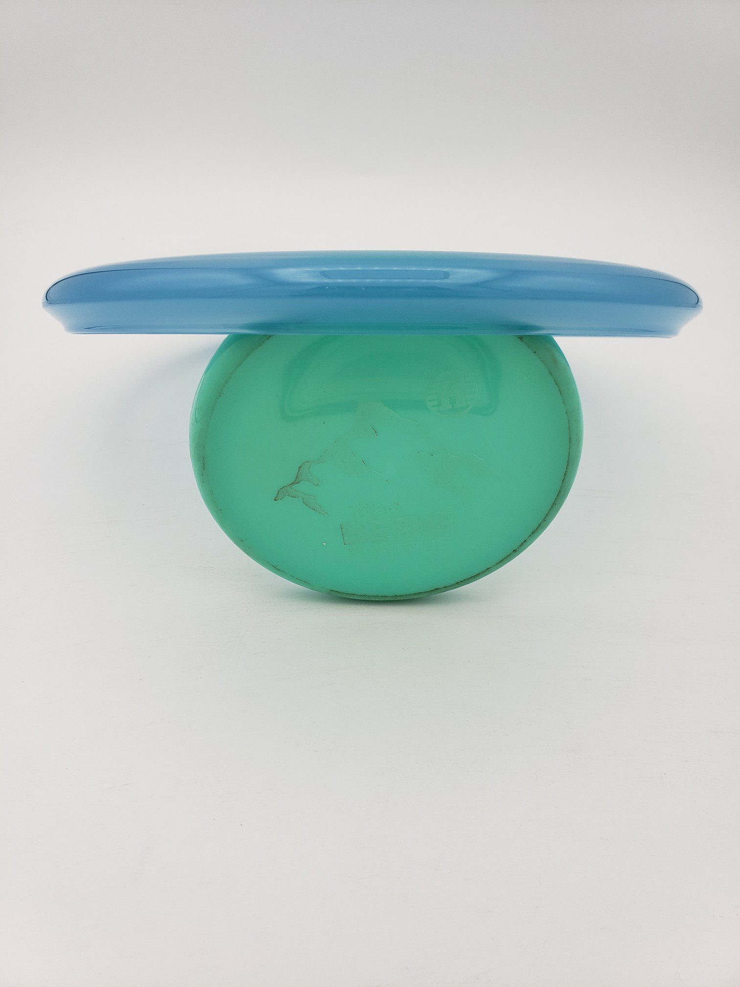 Kastaplast K1 Reko X translucent blue Power Kitty 2023 disc golf disc back view