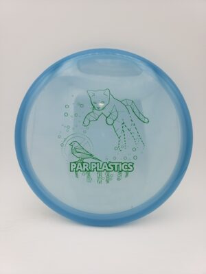 Kastaplast K1 Reko X translucent blue Power Kitty 2023 disc golf disc front view