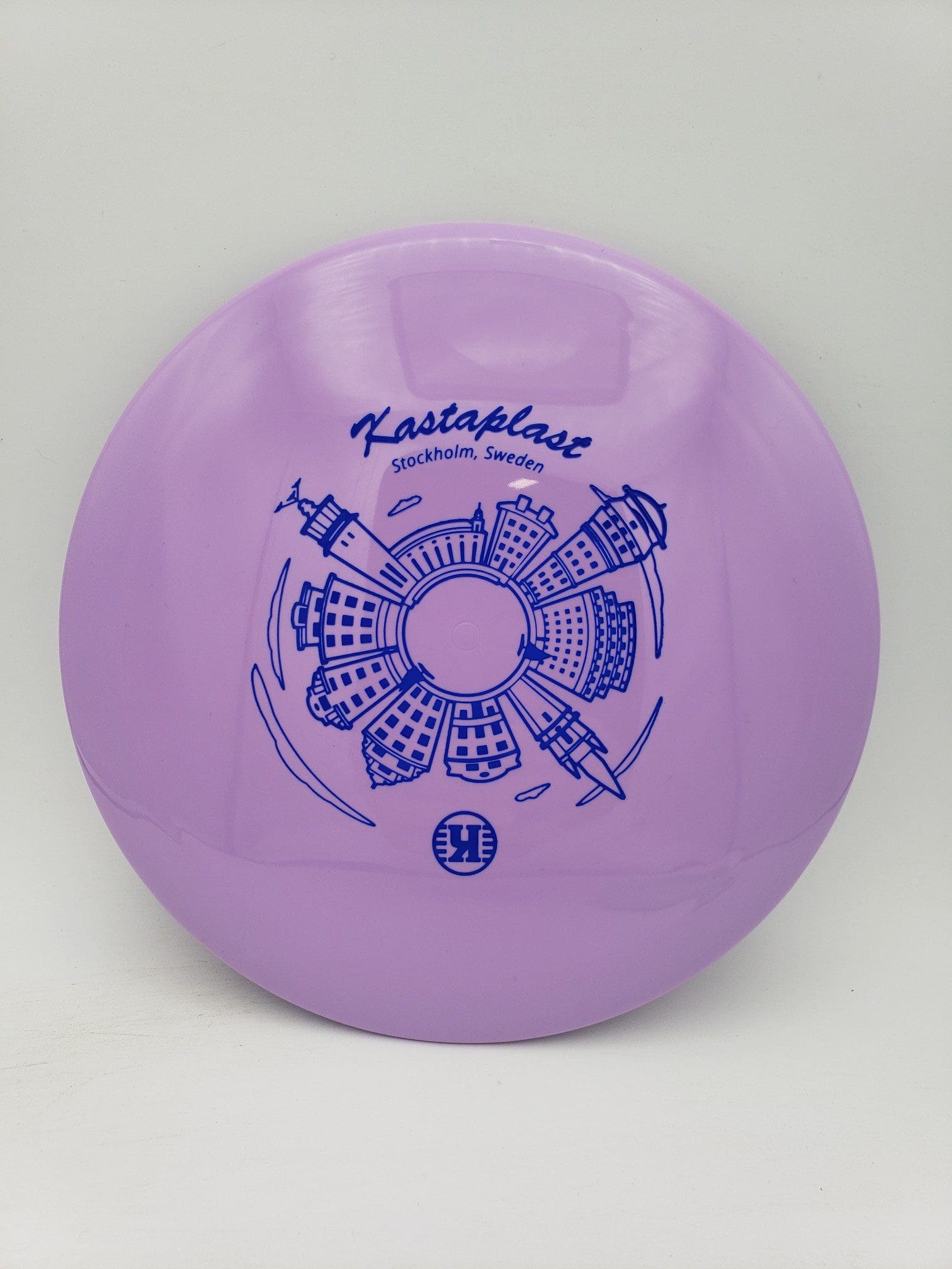 Kastaplast K1 Soft Falk Stockholm stamp disc golf disc front view