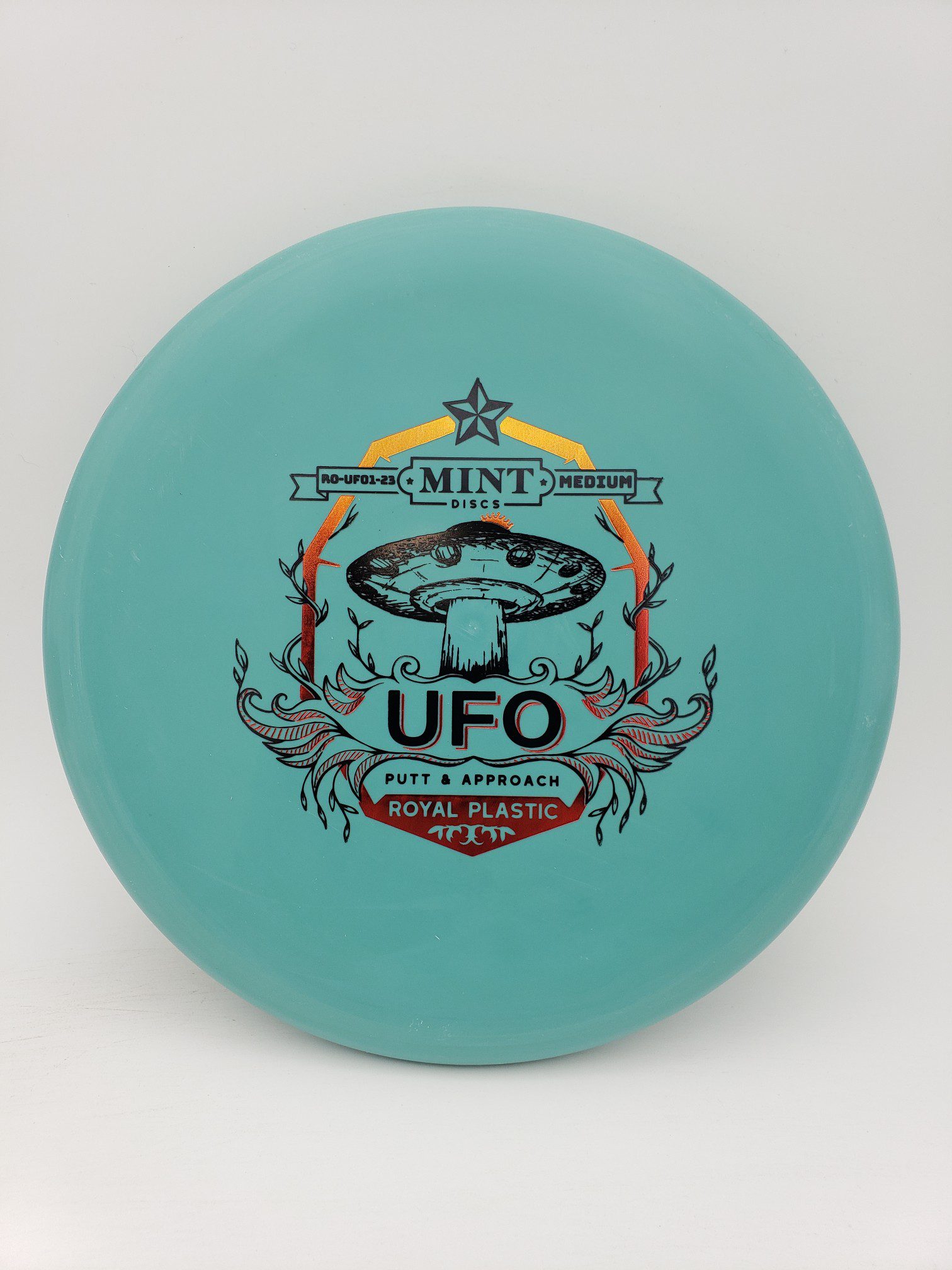 Mint Discs Royal Medium UFO first run disc golf disc front view