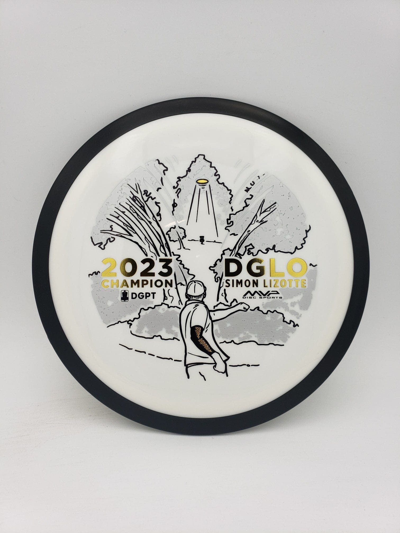 MVP DGLO Neutron Wave disc golf disc front view