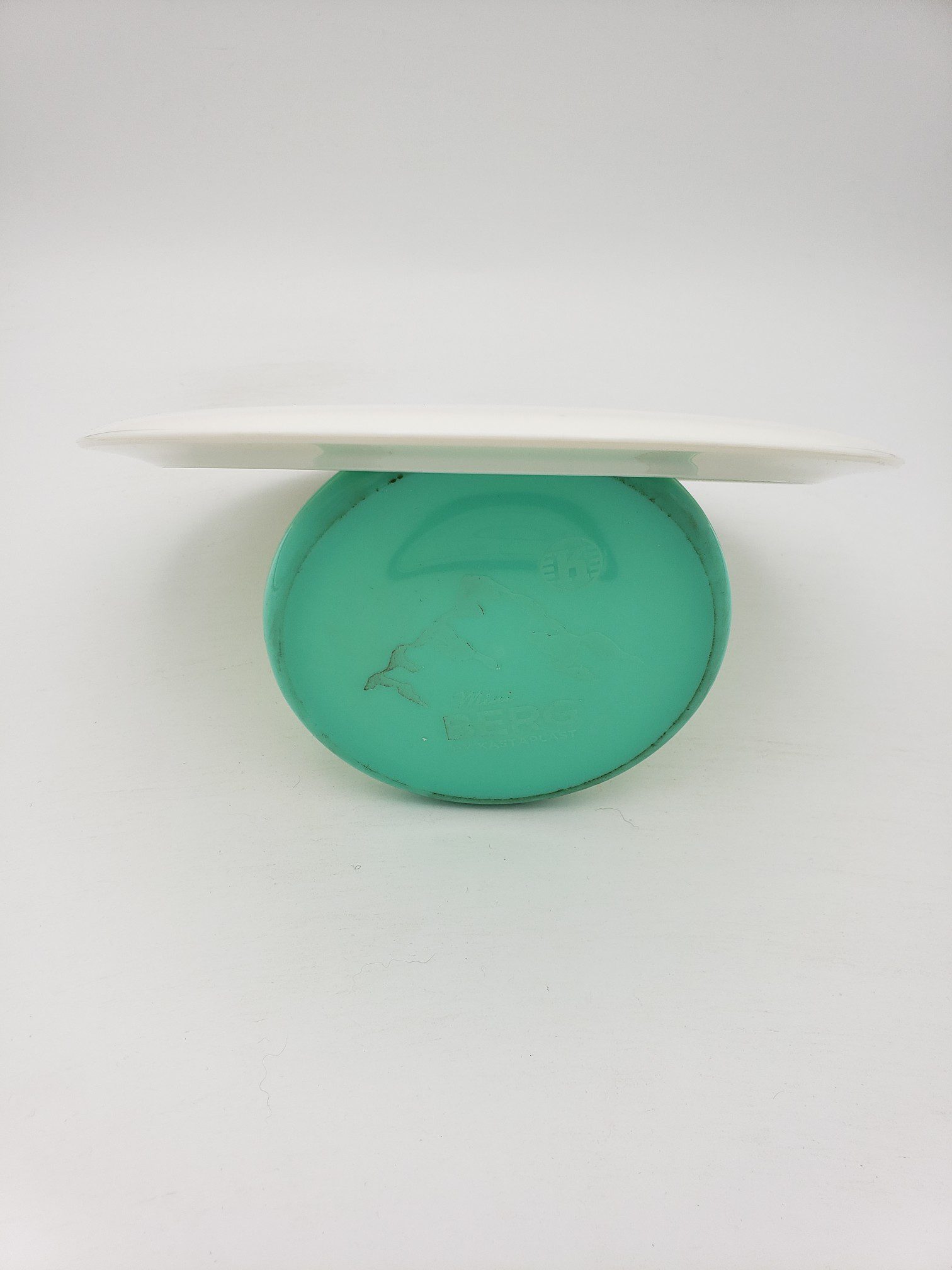 Kastaplast K1 Grym baby blue disc golf disc back view
