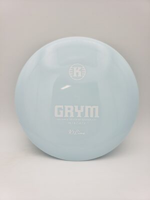 Kastaplast K1 Grym baby blue disc golf disc front view