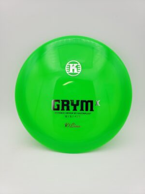 Kastaplast K1 Grym X poison green disc golf disc front view