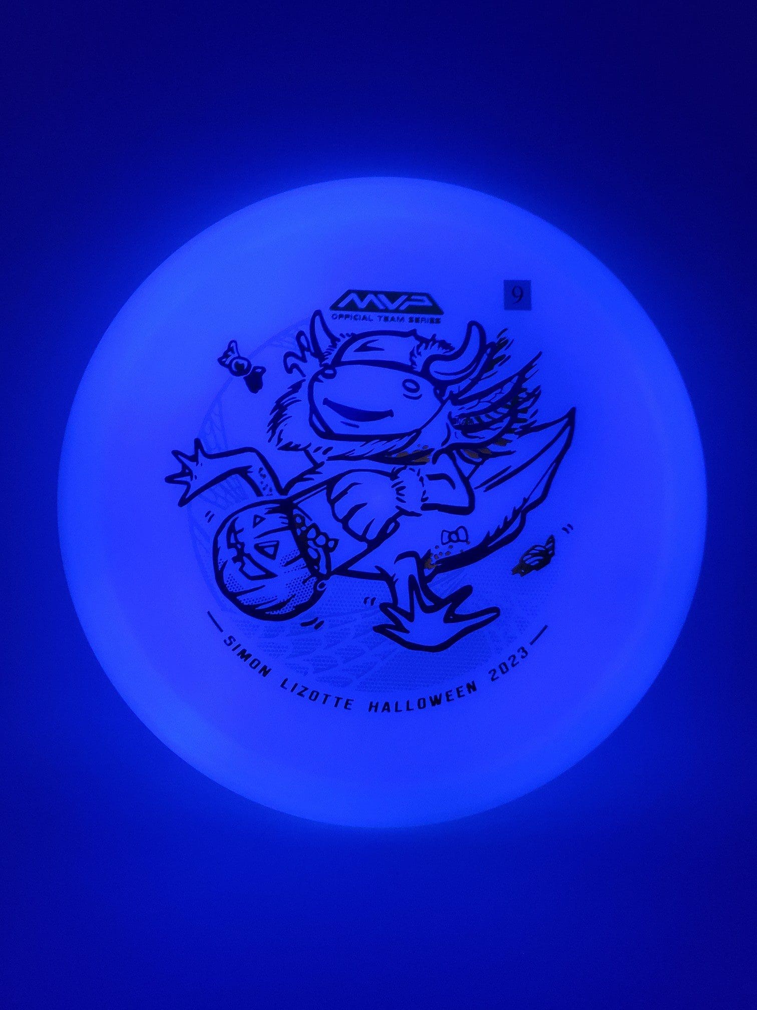 Axiom Total Eclipse Hex Simon Lizotte Halloween 2023 disc golf disc front view