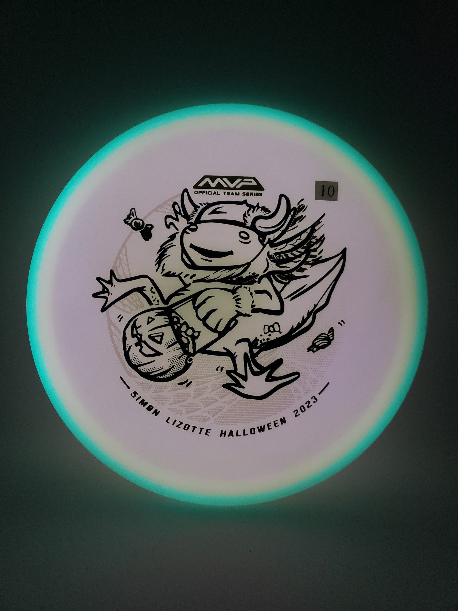 Axiom Total Eclipse Hex Simon Lizotte Halloween 2023 disc golf disc back view