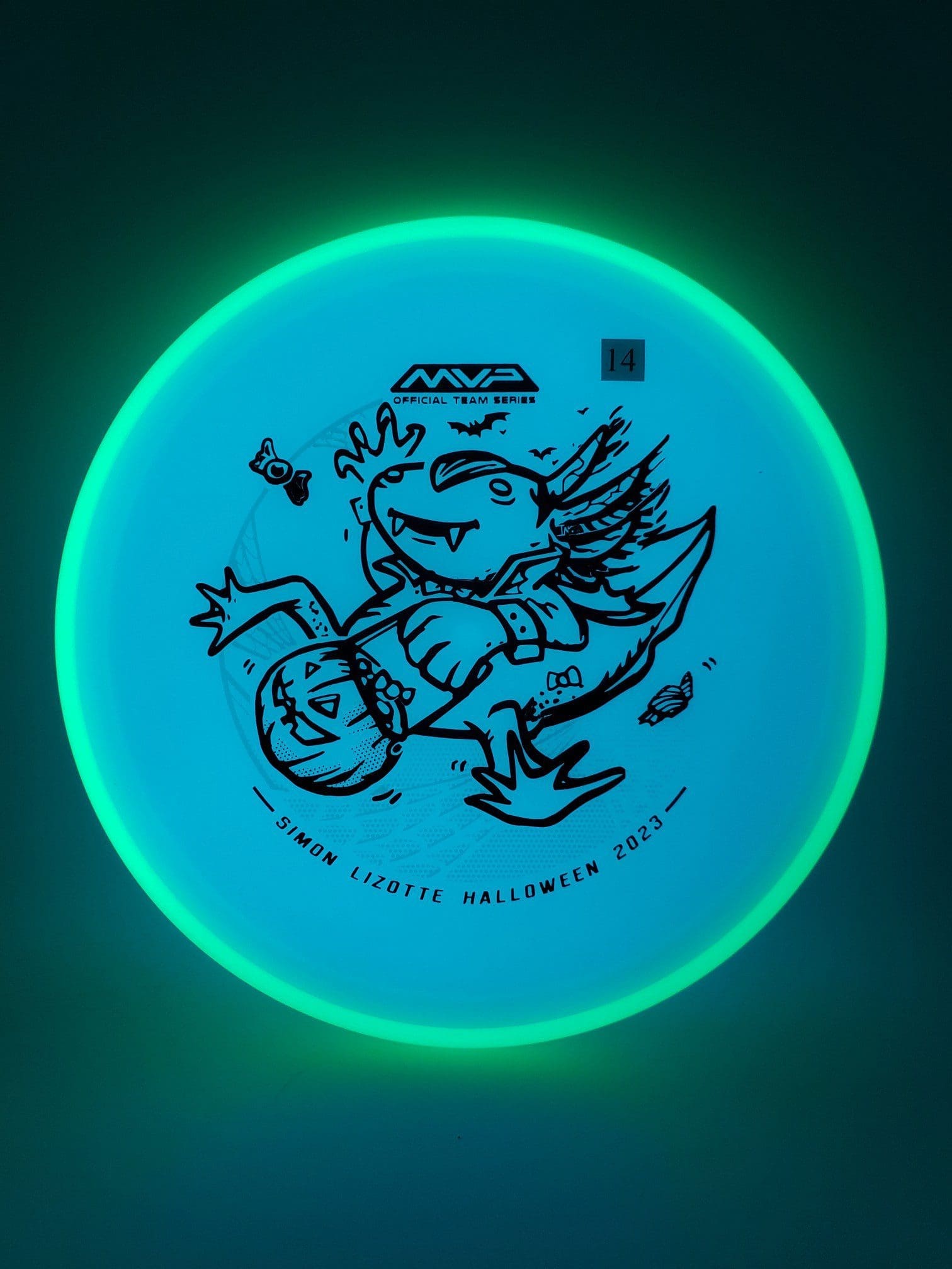 Axiom Total Eclipse Hex Simon Lizotte Halloween 2023 disc golf disc front view