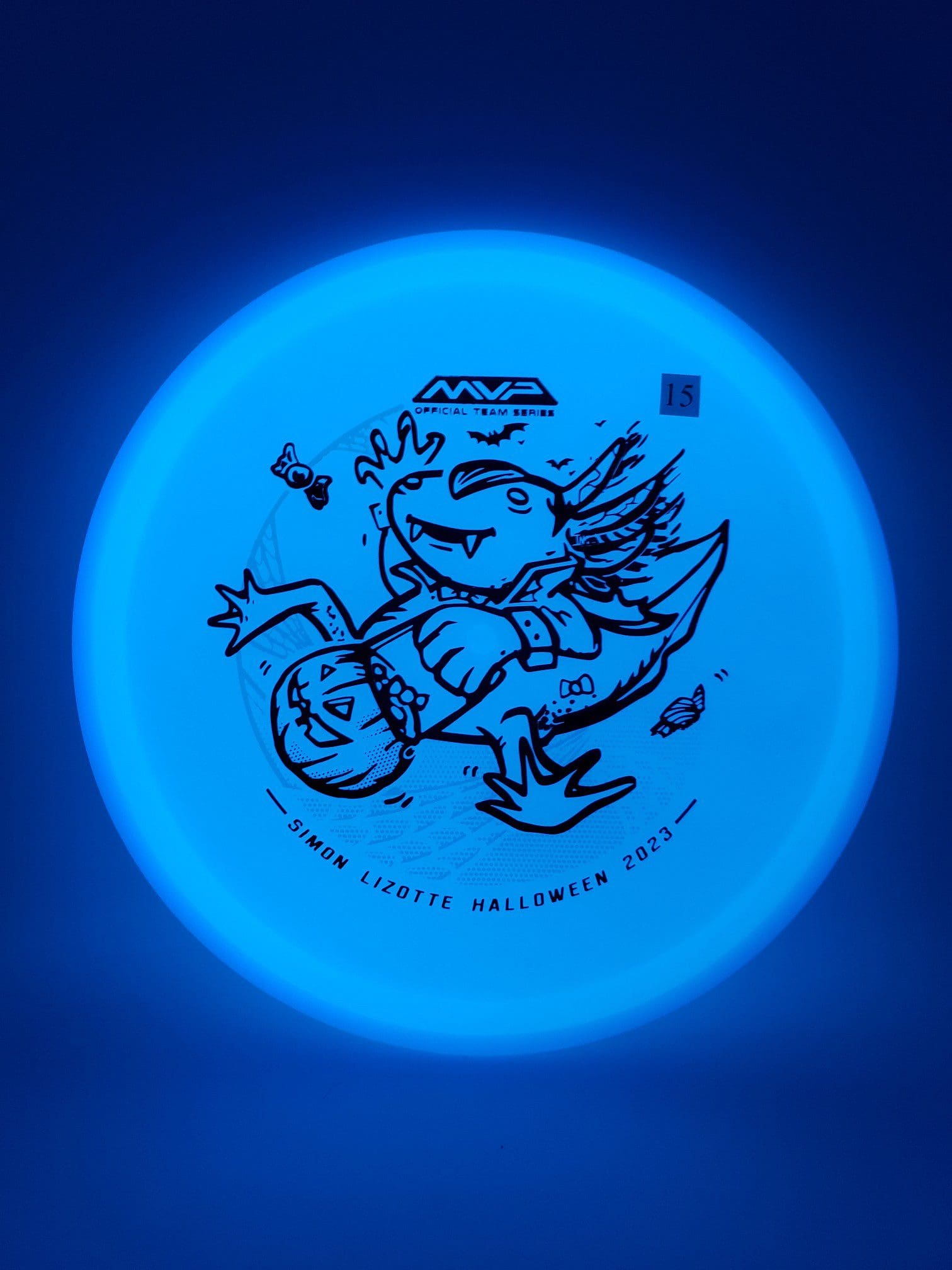 Axiom Total Eclipse Hex Simon Lizotte Halloween 2023 disc golf disc back view