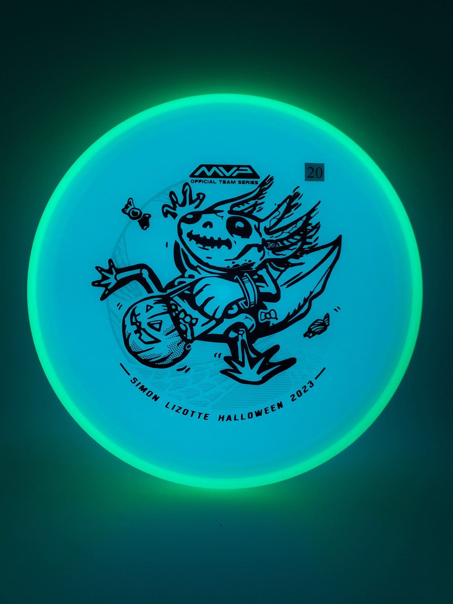 Axiom Total Eclipse Hex Simon Lizotte Halloween 2023 disc golf disc back view