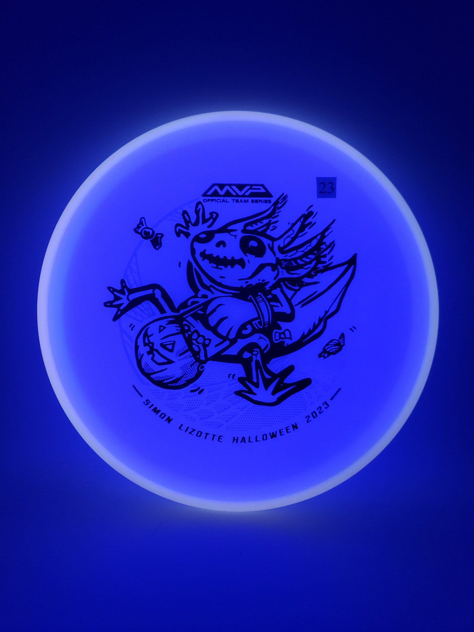 Axiom Total Eclipse Hex Simon Lizotte Halloween 2023 disc golf disc detail view