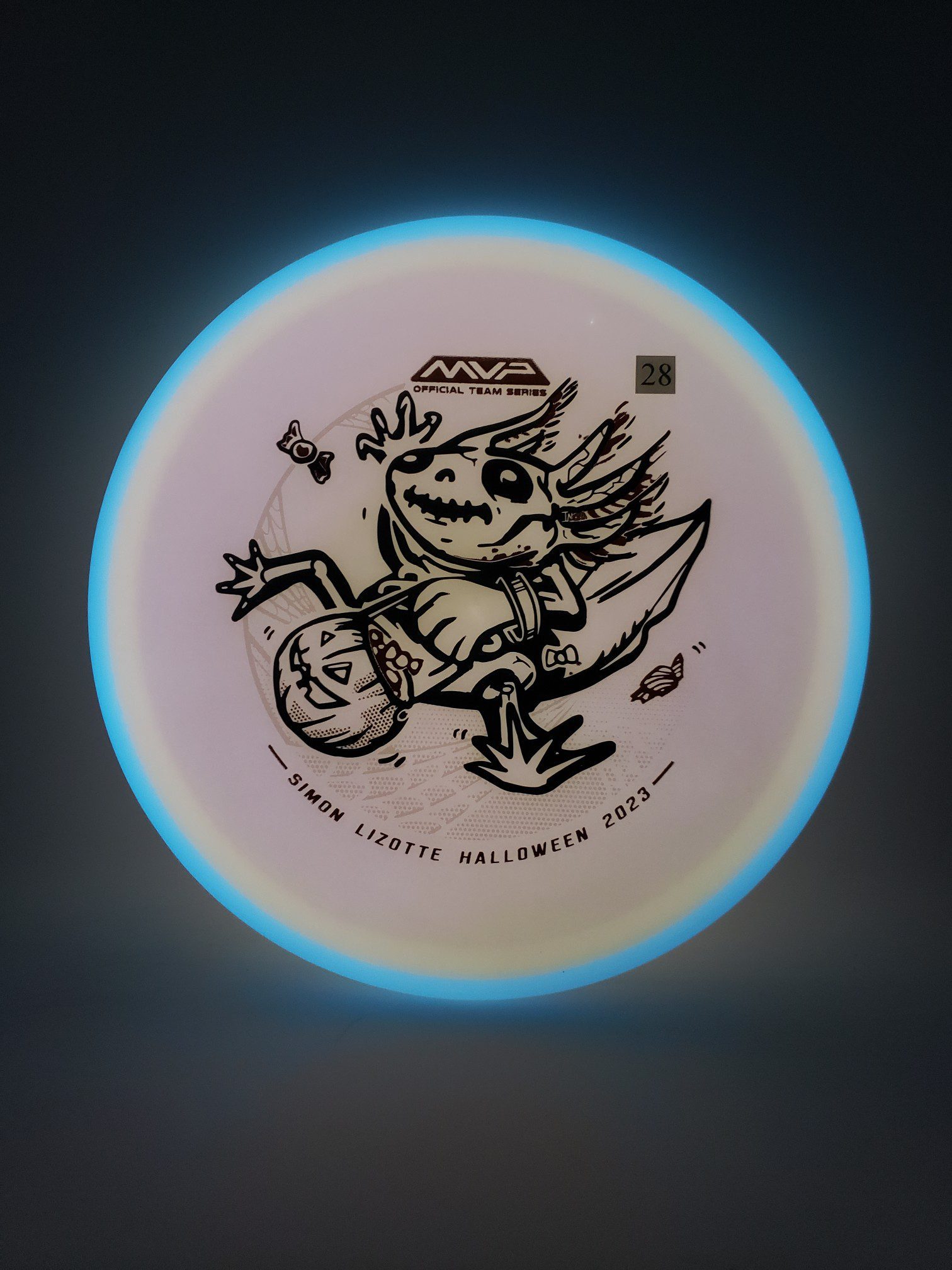 Axiom Total Eclipse Hex Simon Lizotte Halloween 2023 disc golf disc detail view