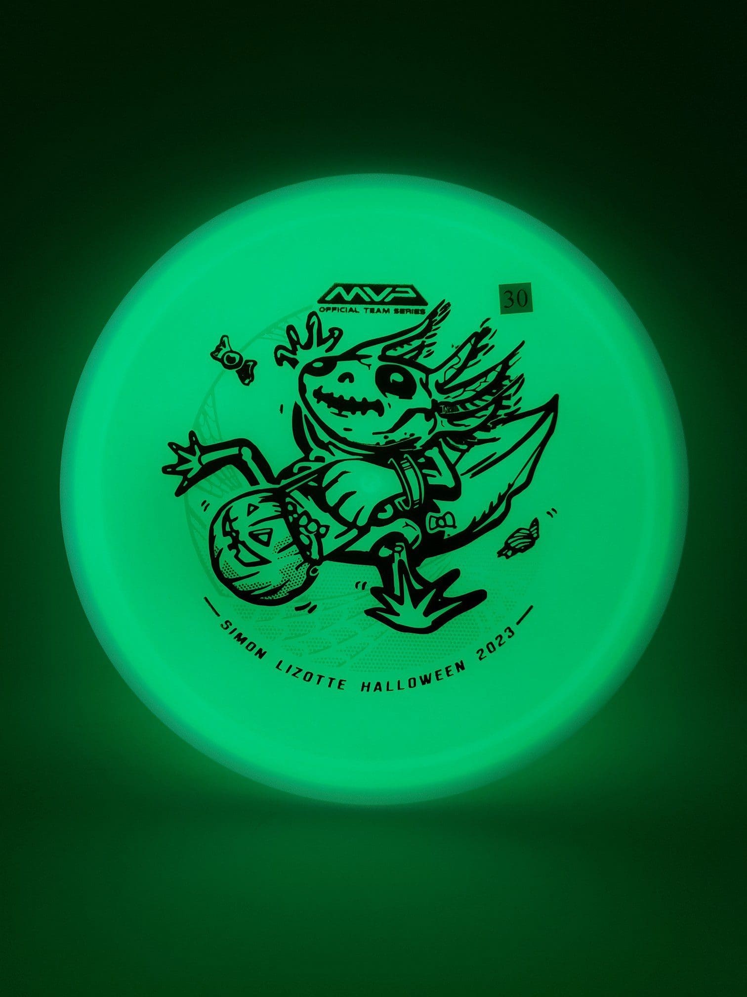 Axiom Total Eclipse Hex Simon Lizotte Halloween 2023 disc golf disc back view