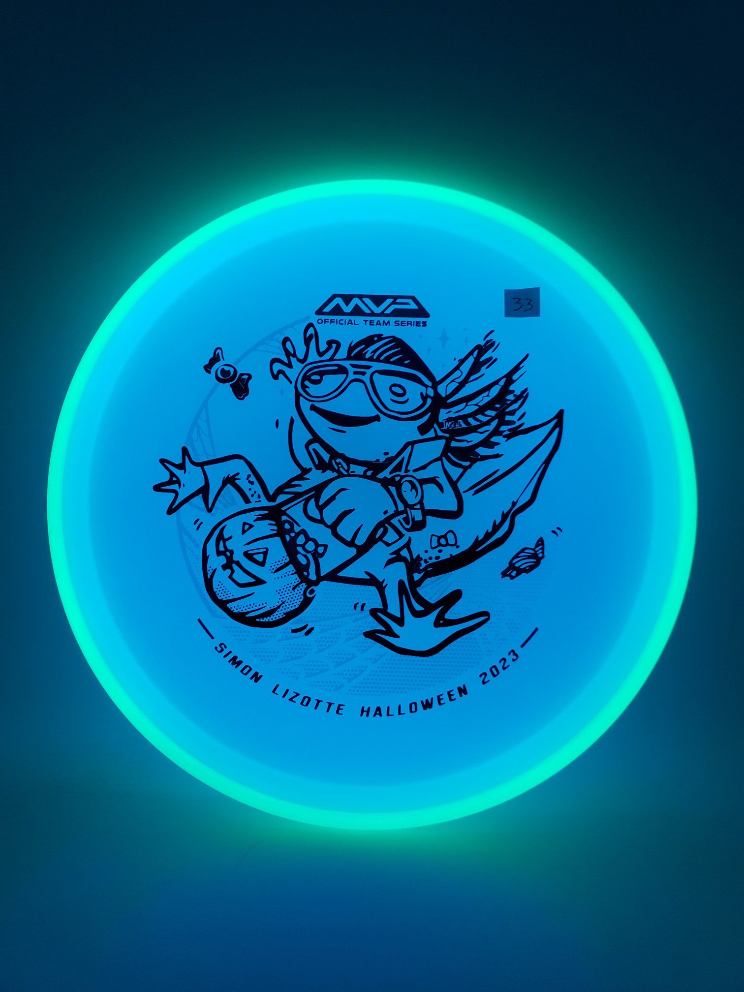 Axiom Total Eclipse Hex Simon Lizotte Halloween 2023 disc golf disc detail view