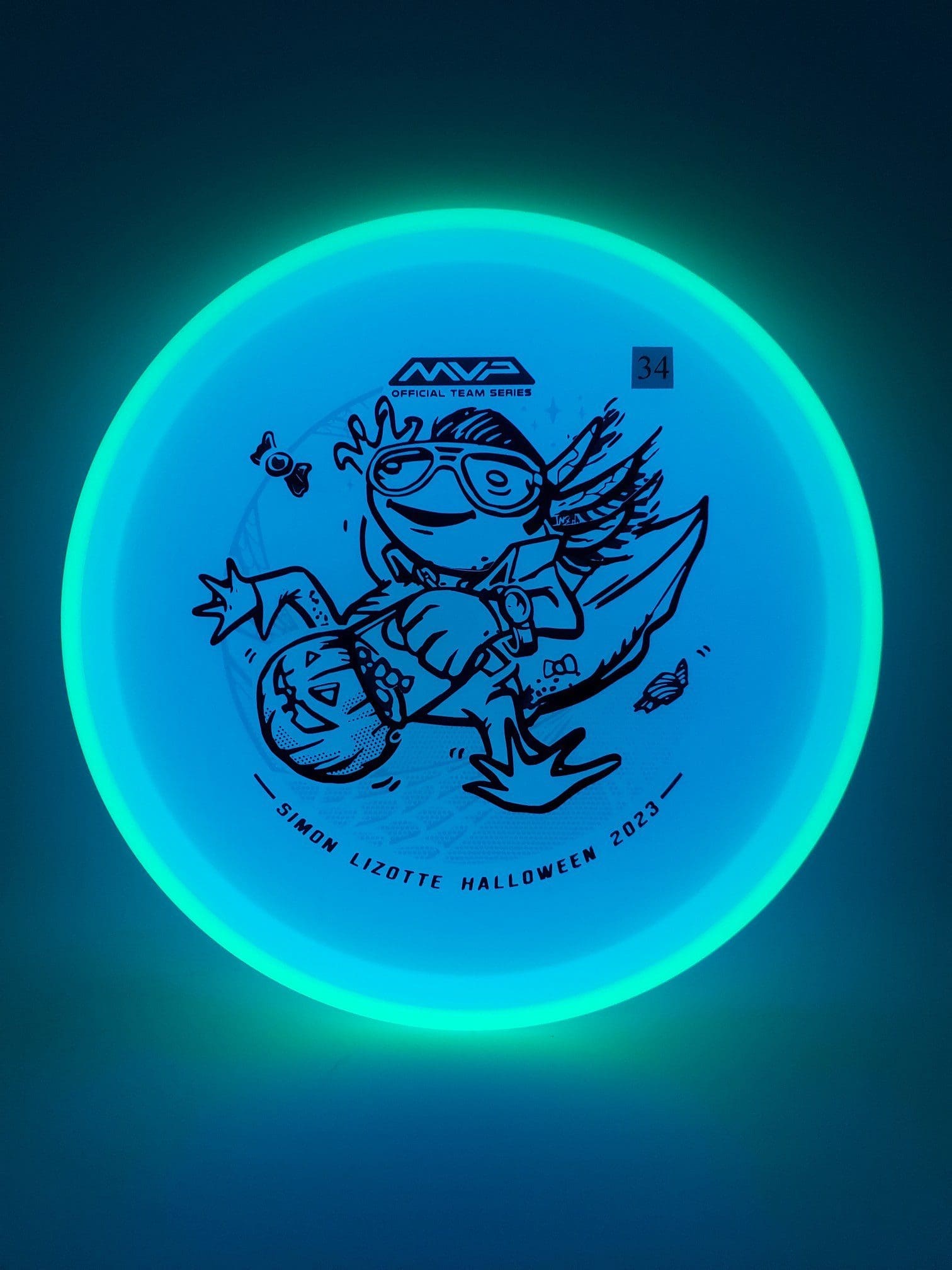 Axiom Total Eclipse Hex Simon Lizotte Halloween 2023 disc golf disc front view