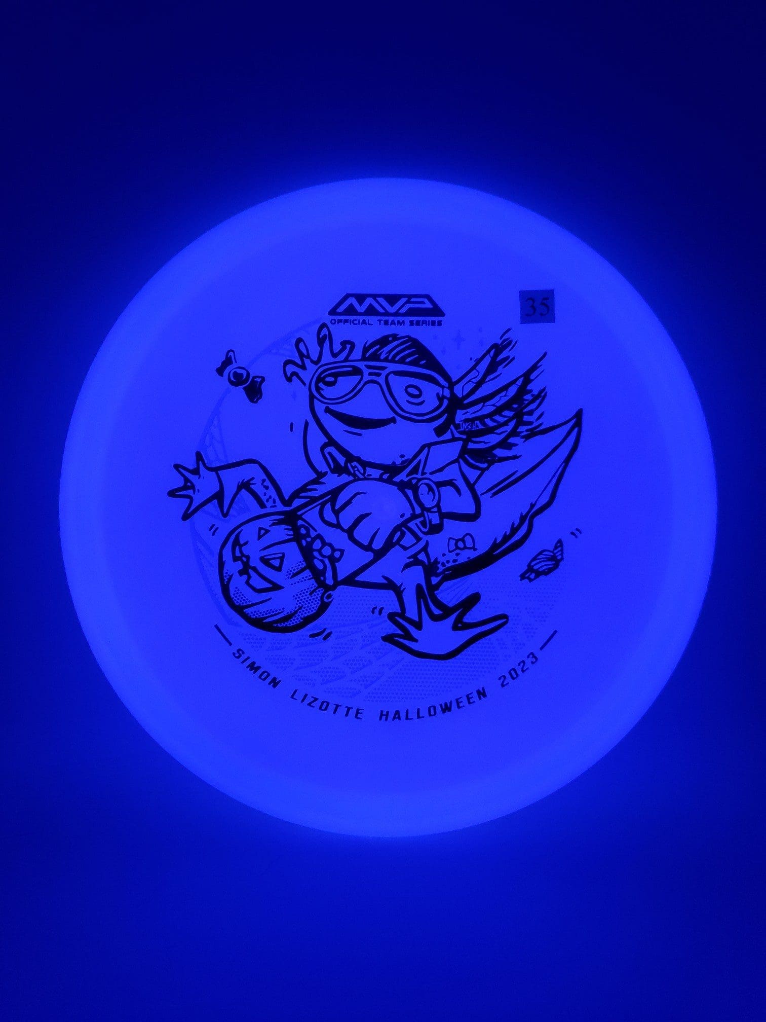 Axiom Total Eclipse Hex Simon Lizotte Halloween 2023 disc golf disc back view