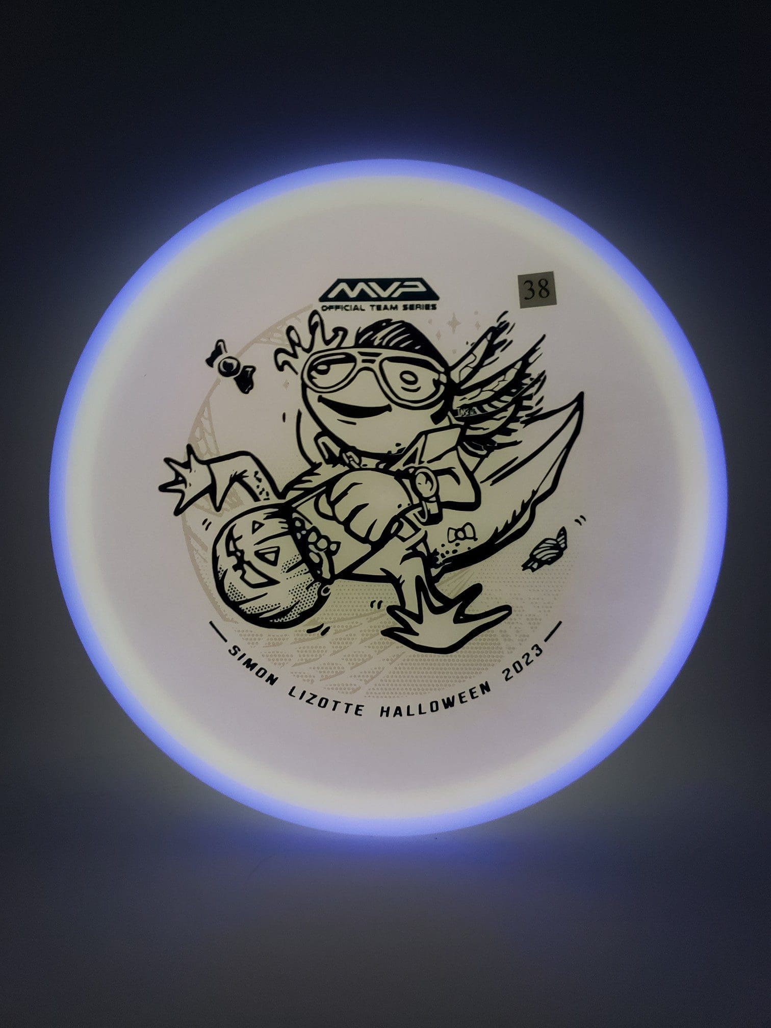 Axiom Total Eclipse Hex Simon Lizotte Halloween 2023 disc golf disc detail view