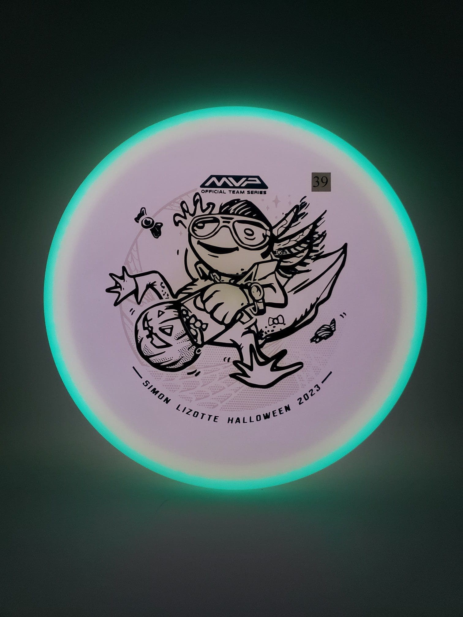 Axiom Total Eclipse Hex Simon Lizotte Halloween 2023 disc golf disc front view