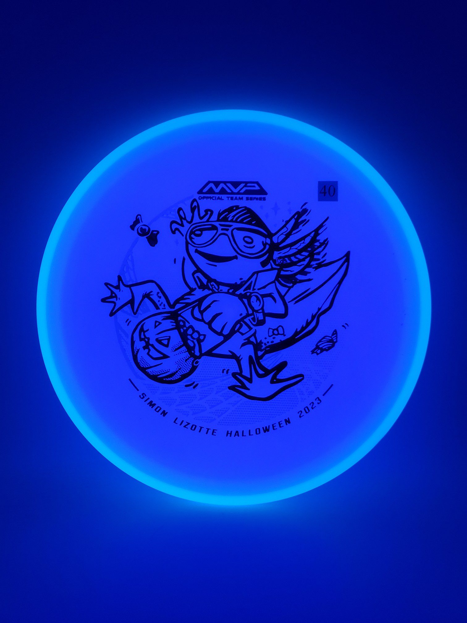 Axiom Total Eclipse Hex Simon Lizotte Halloween 2023 disc golf disc back view