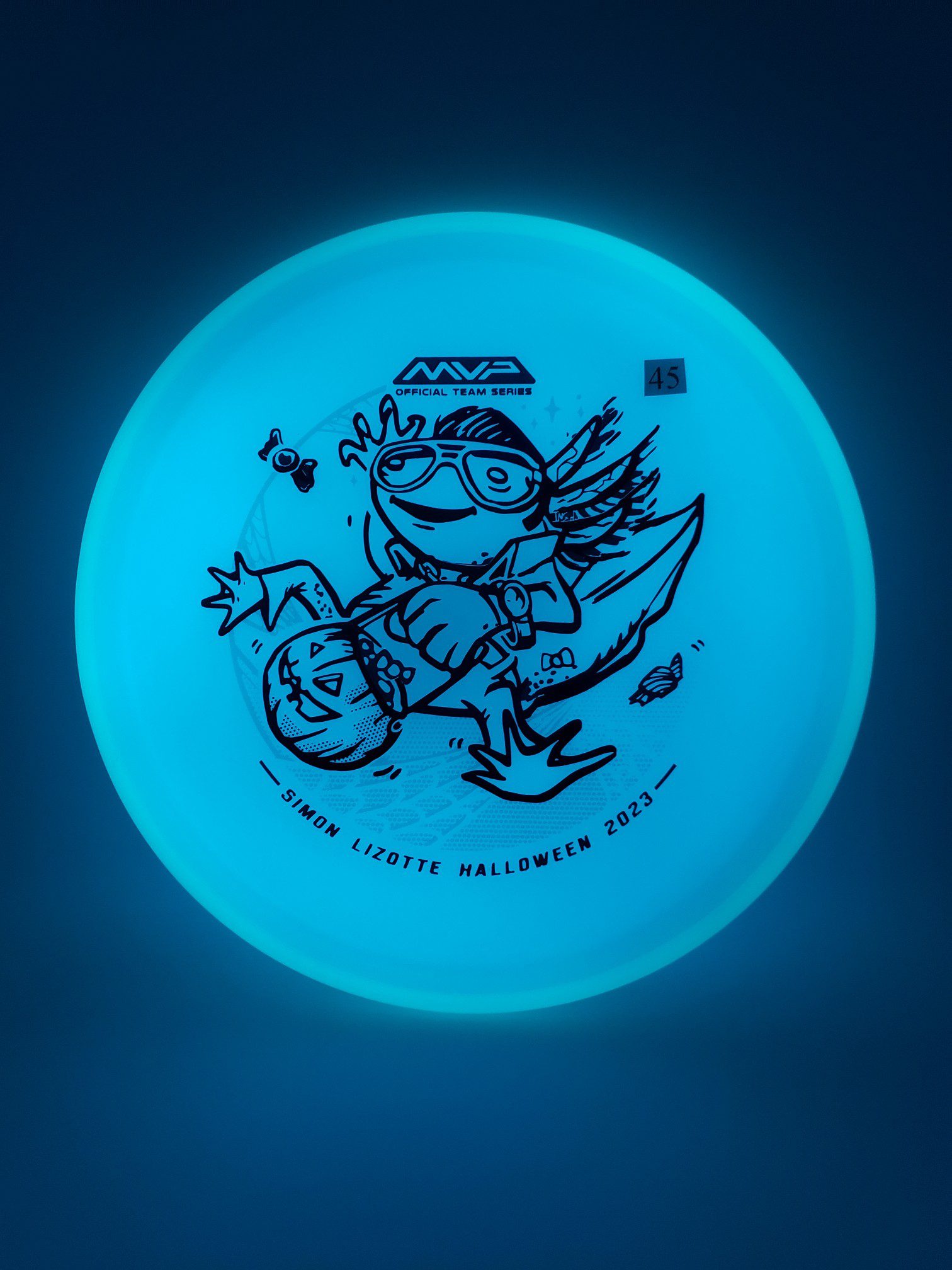 Axiom Total Eclipse Hex Simon Lizotte Halloween 2023 disc golf disc back view