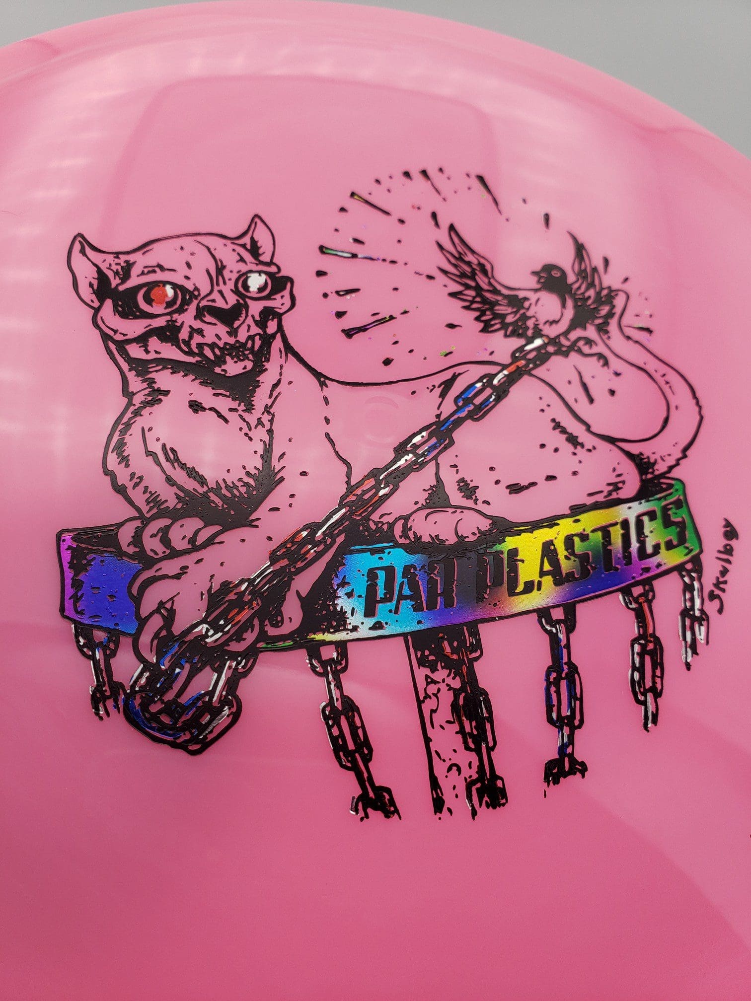 Mint Discs Apex Diamondback Halloween 2023 by Skulboy first run disc golf disc front view