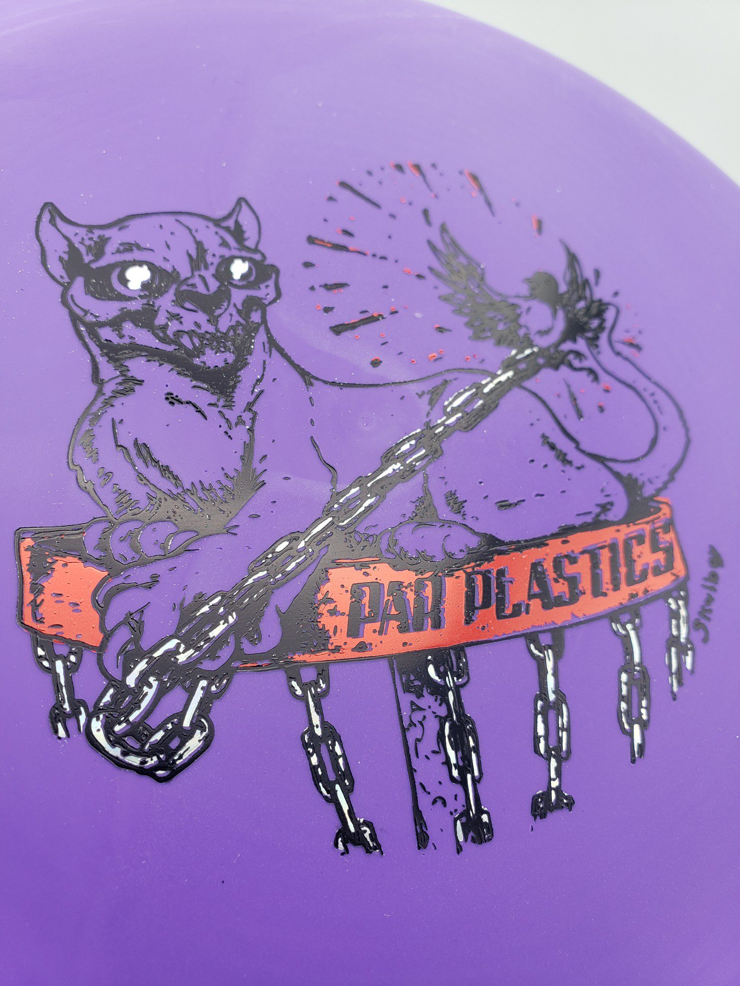 Mint Discs Royal Soft UFO Halloween 2023 by Skulboy disc golf disc front view