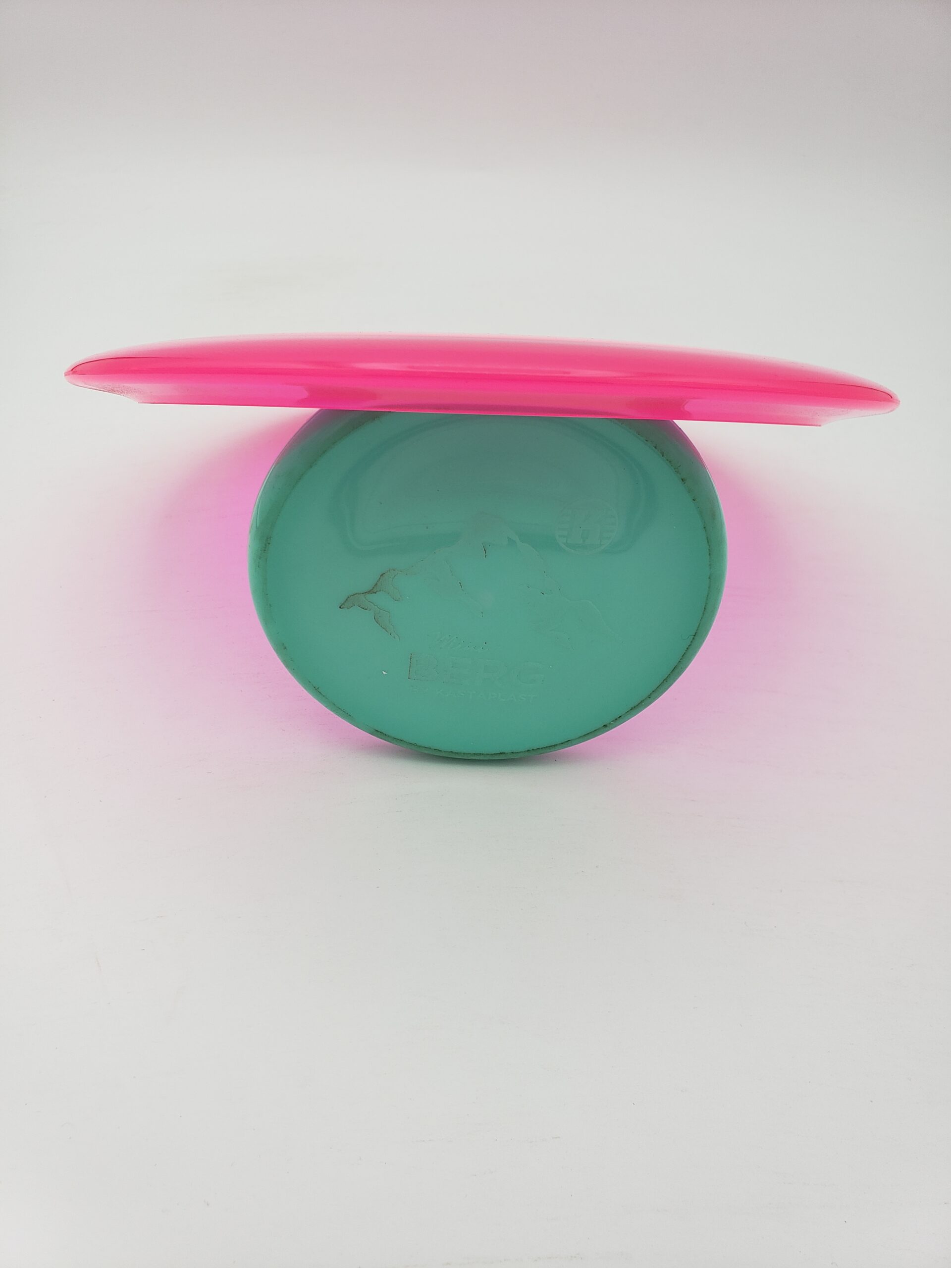 Kastaplast K1 Soft Falk hot pink disc golf disc back view