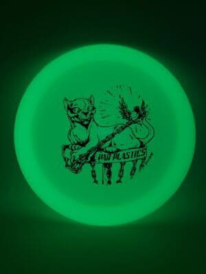 Kastaplast K1 Glow Krut Halloween 2023 by Skulboy disc golf disc front view